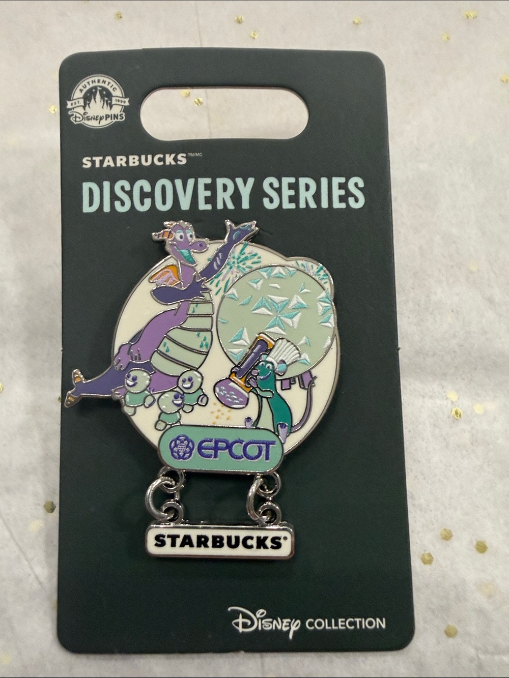 Starbucks Discovery Series EPCOT Pin - Teal, Purple & White
